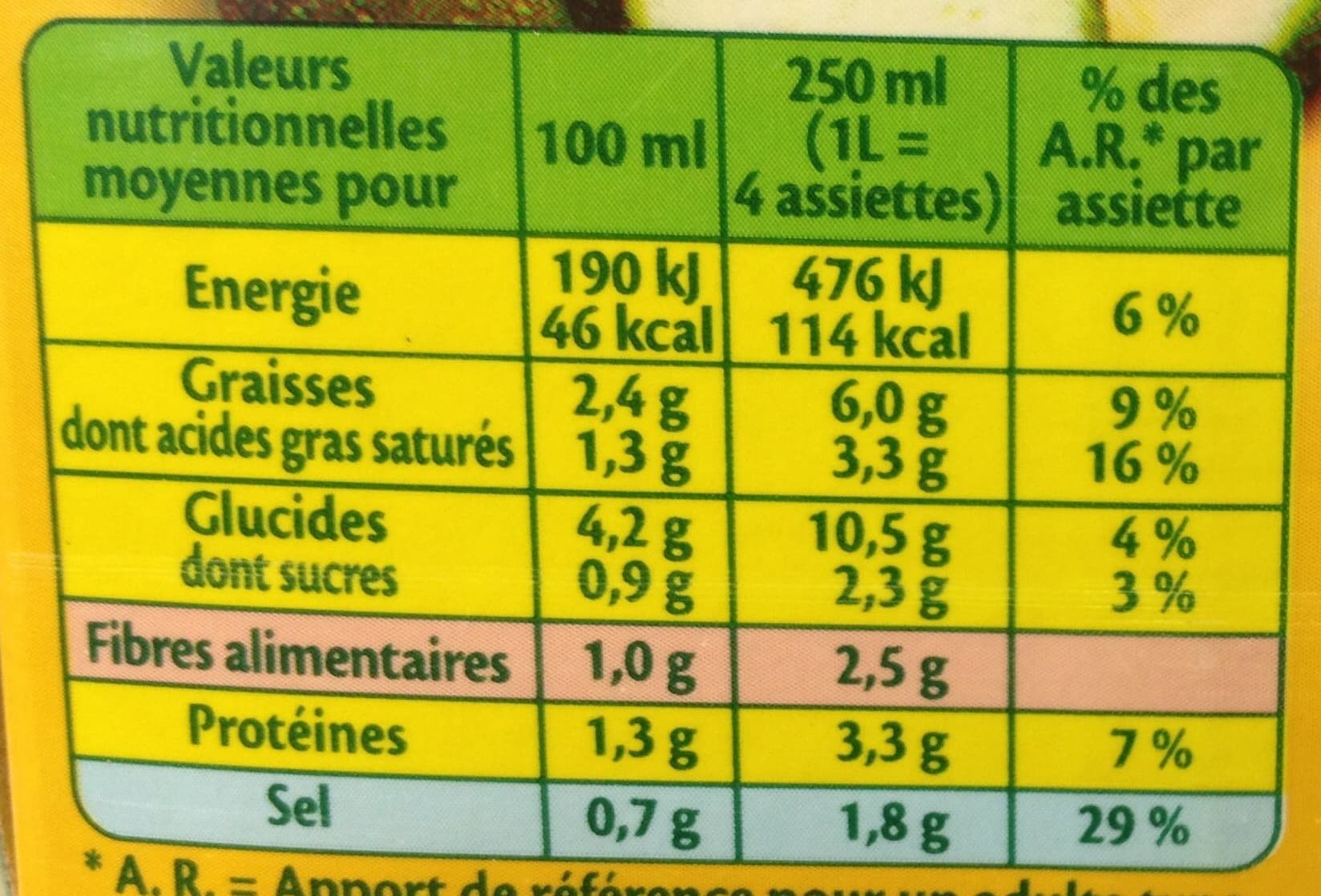 Liebig Soupe doux plaisir légumes et kiri packshot