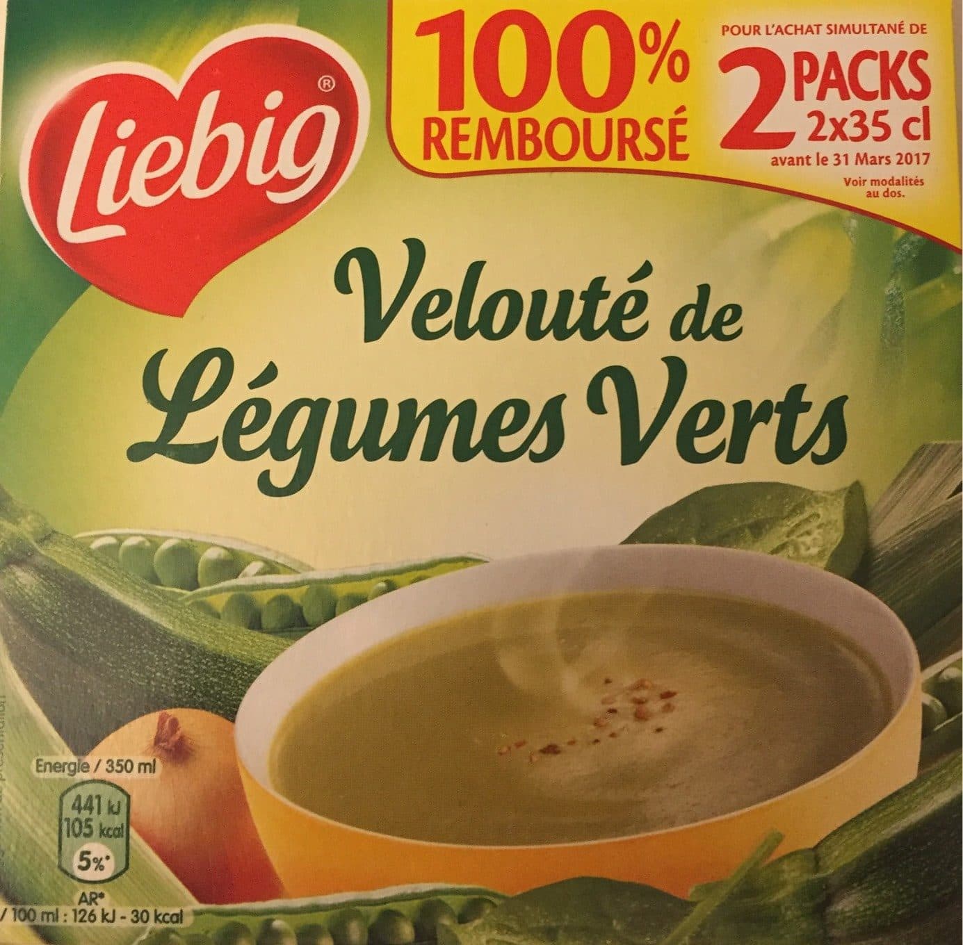 Liebig Velouté de légumes verts, 2x35cl packshot