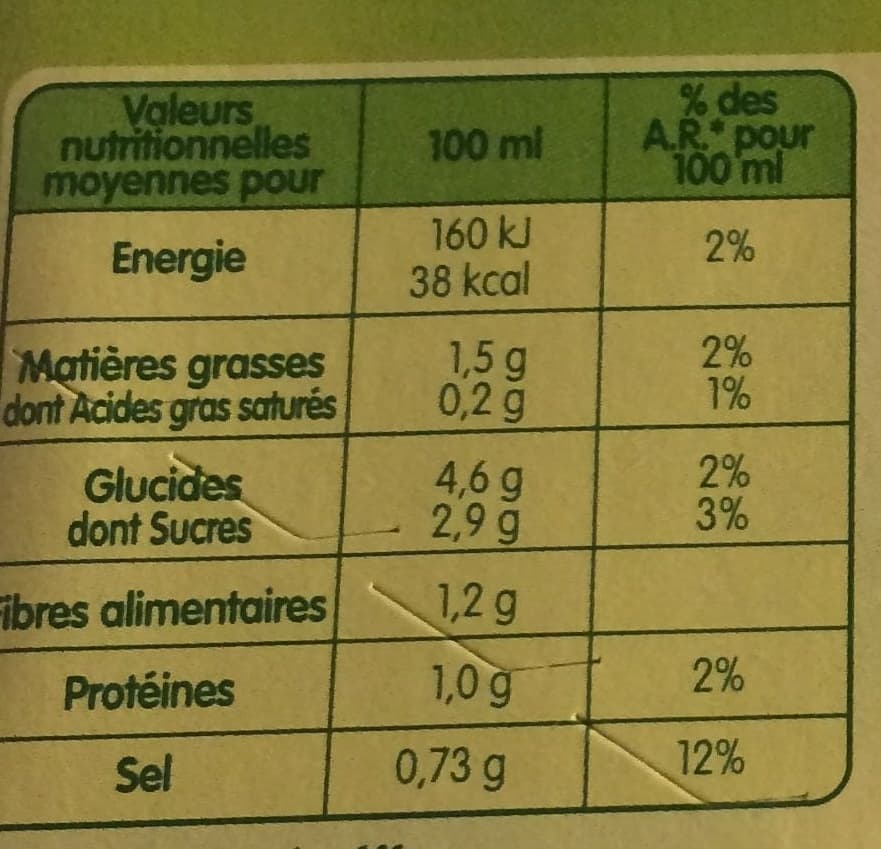 Liebig Velouté de Légumes du Soleil packshot