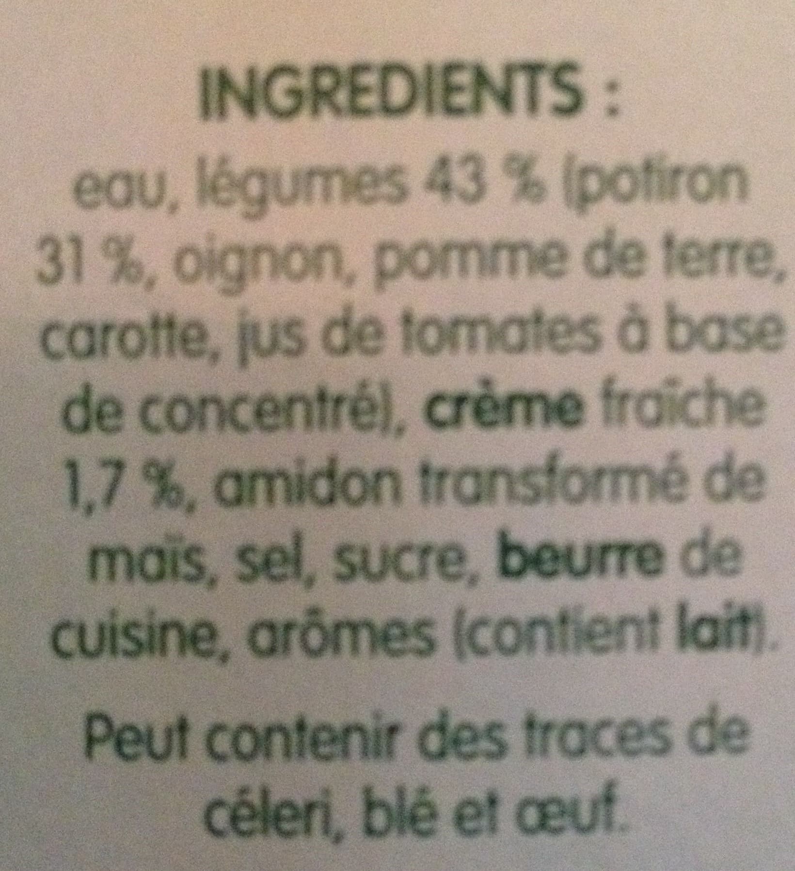 Liebig Velouté de potiron à la crème fraîche packshot
