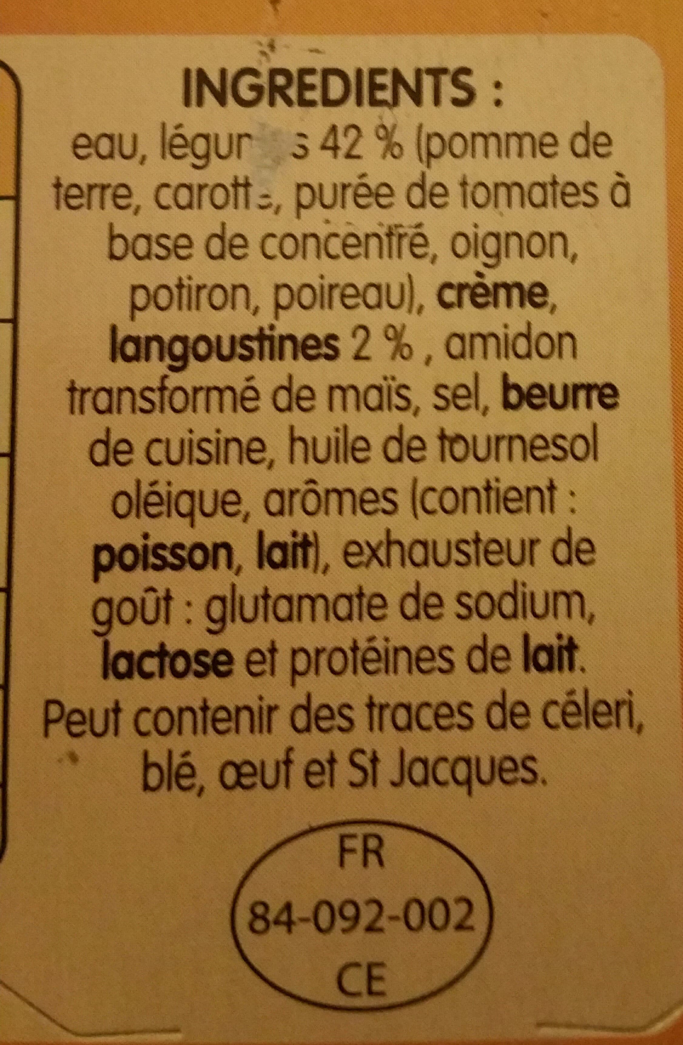 Liebig Délice de Légumes et Langoustines packshot