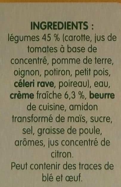 Liebig 8 Légumes à la Crème fraîche packshot