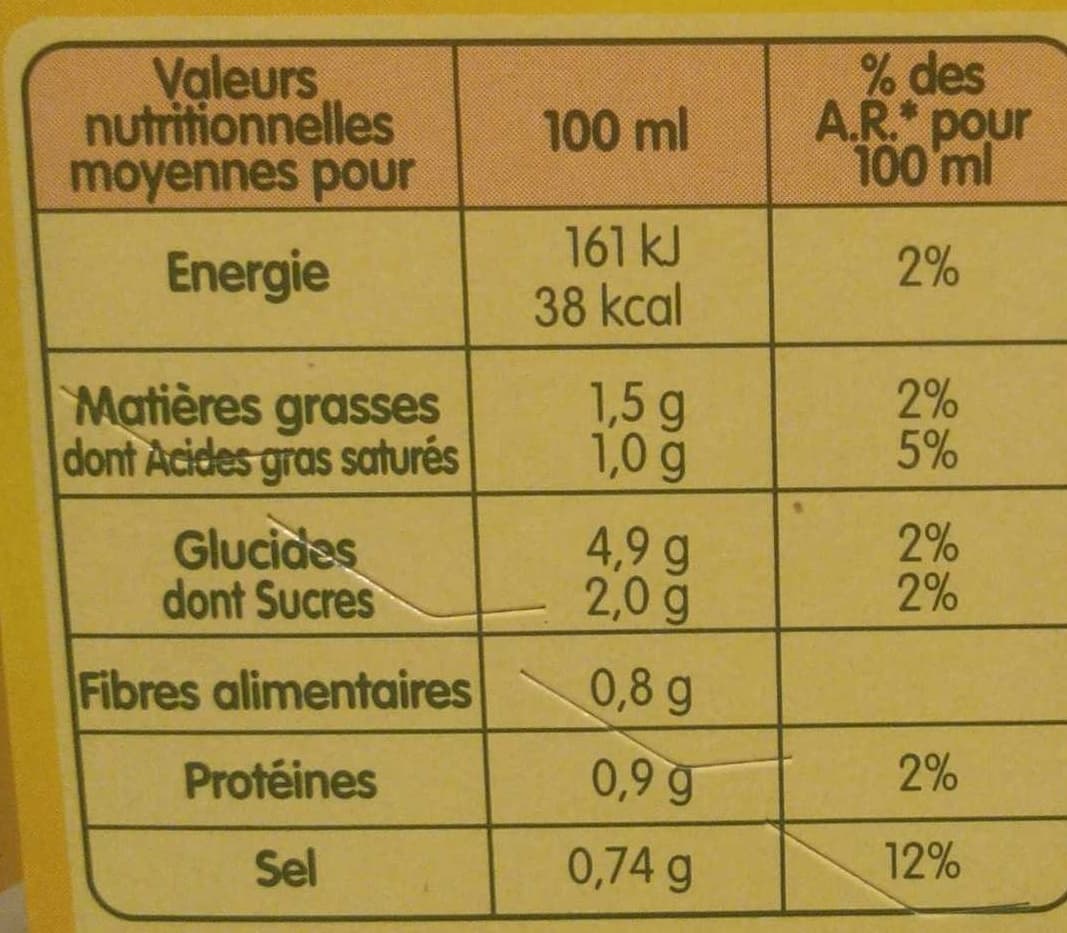 Liebig Doux Plaisir - Potiron et Kiri packshot