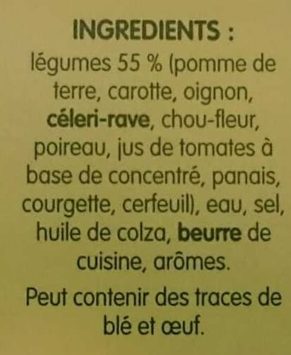 Liebig Pur Soup' - Mouliné de 10 Légumes packshot