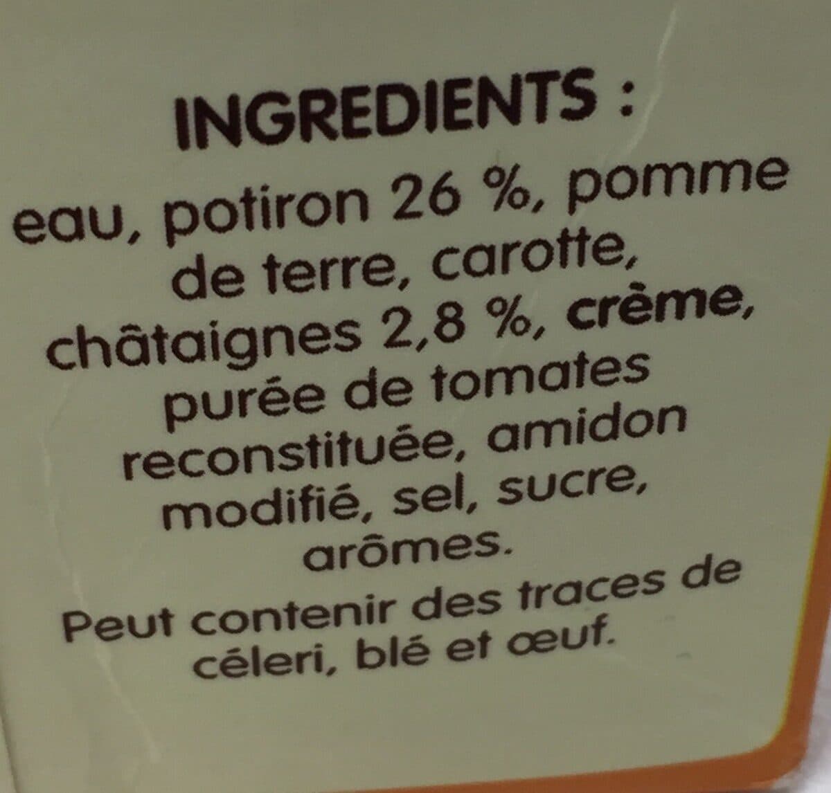 Continental Foods Plaisir d'Automne - Soupe potiron packshot