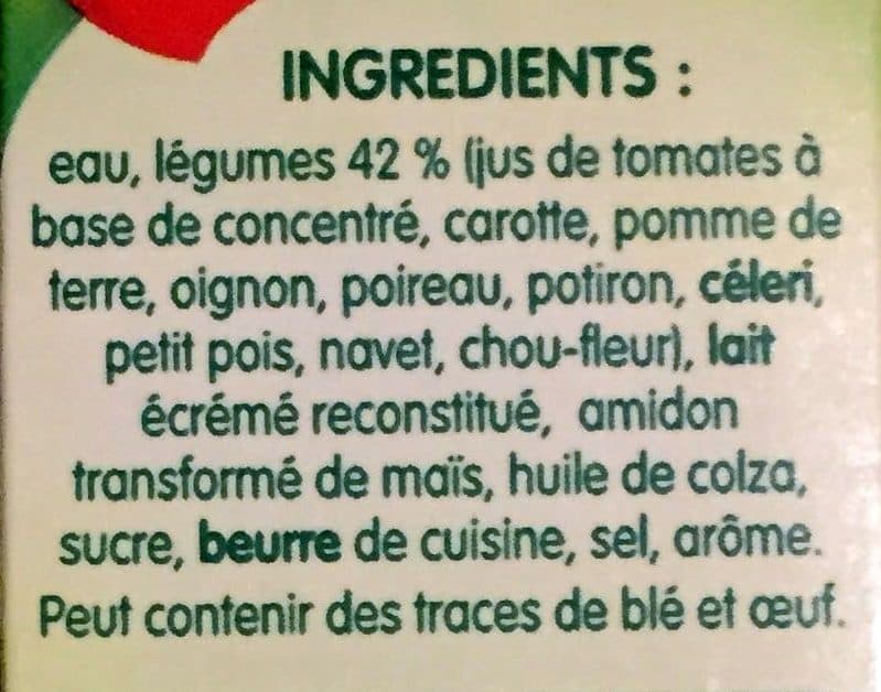 Liebig Pur Soup ' Velouté de 10 Légumes packshot
