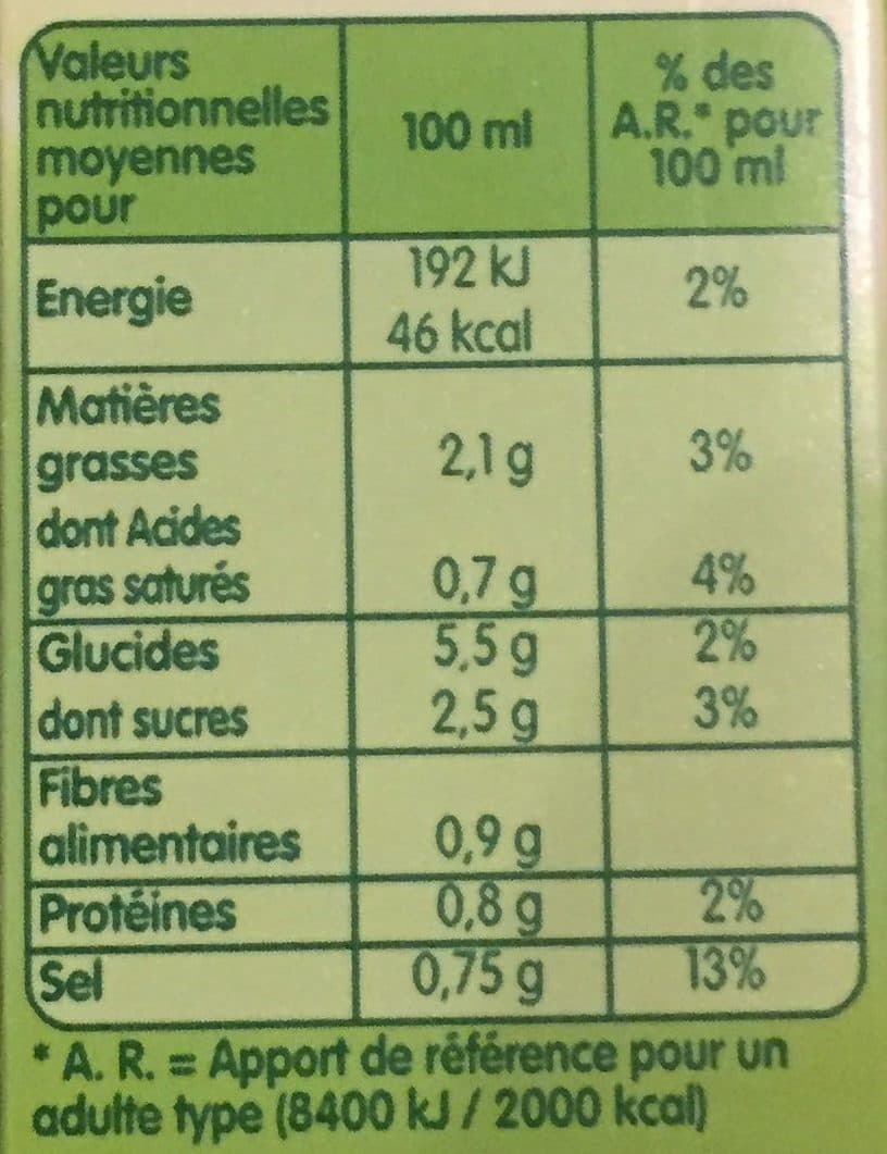 Liebig Pur Soup ' Velouté de 10 Légumes packshot