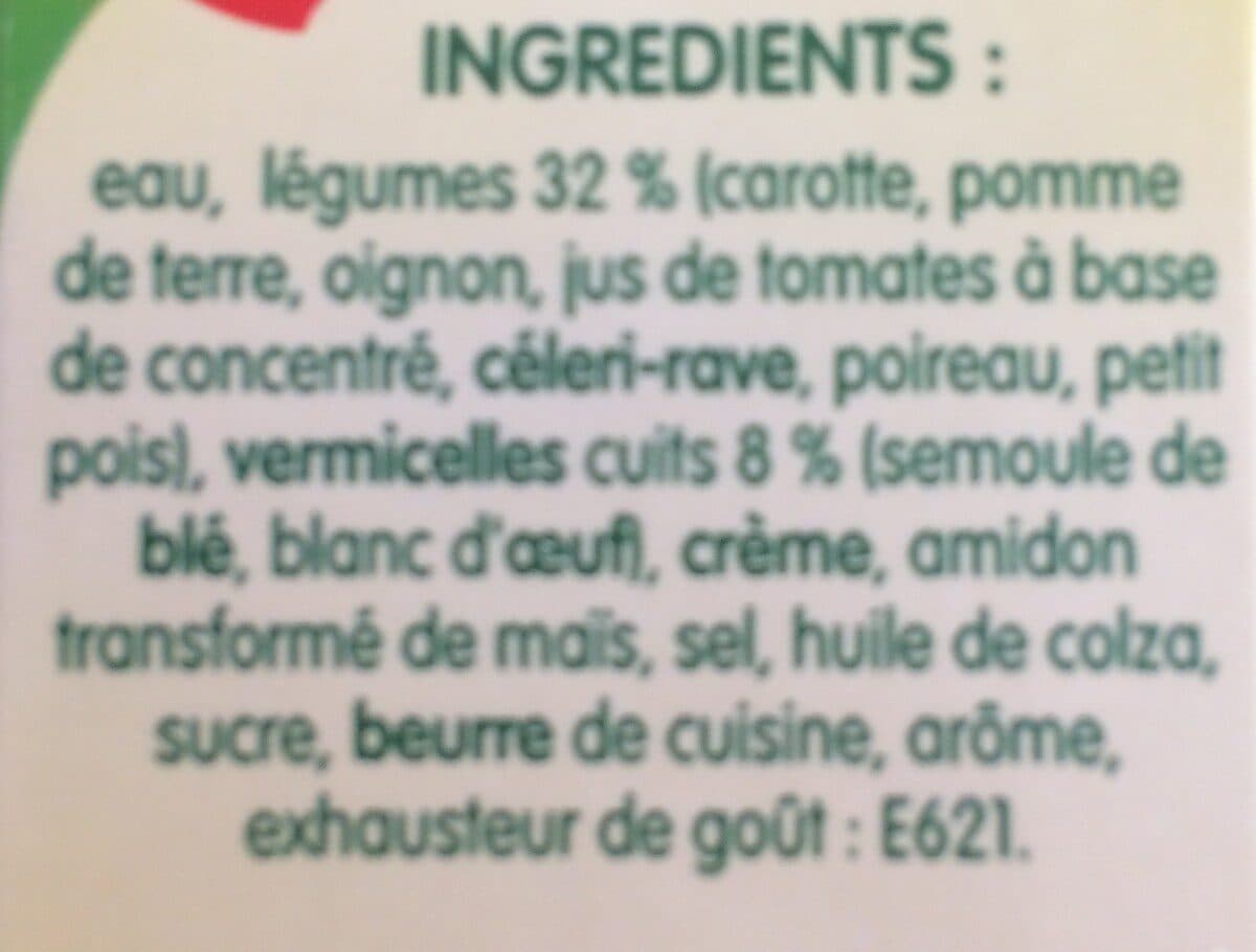 Liebig Soupe Légumes et Vermicelles packshot