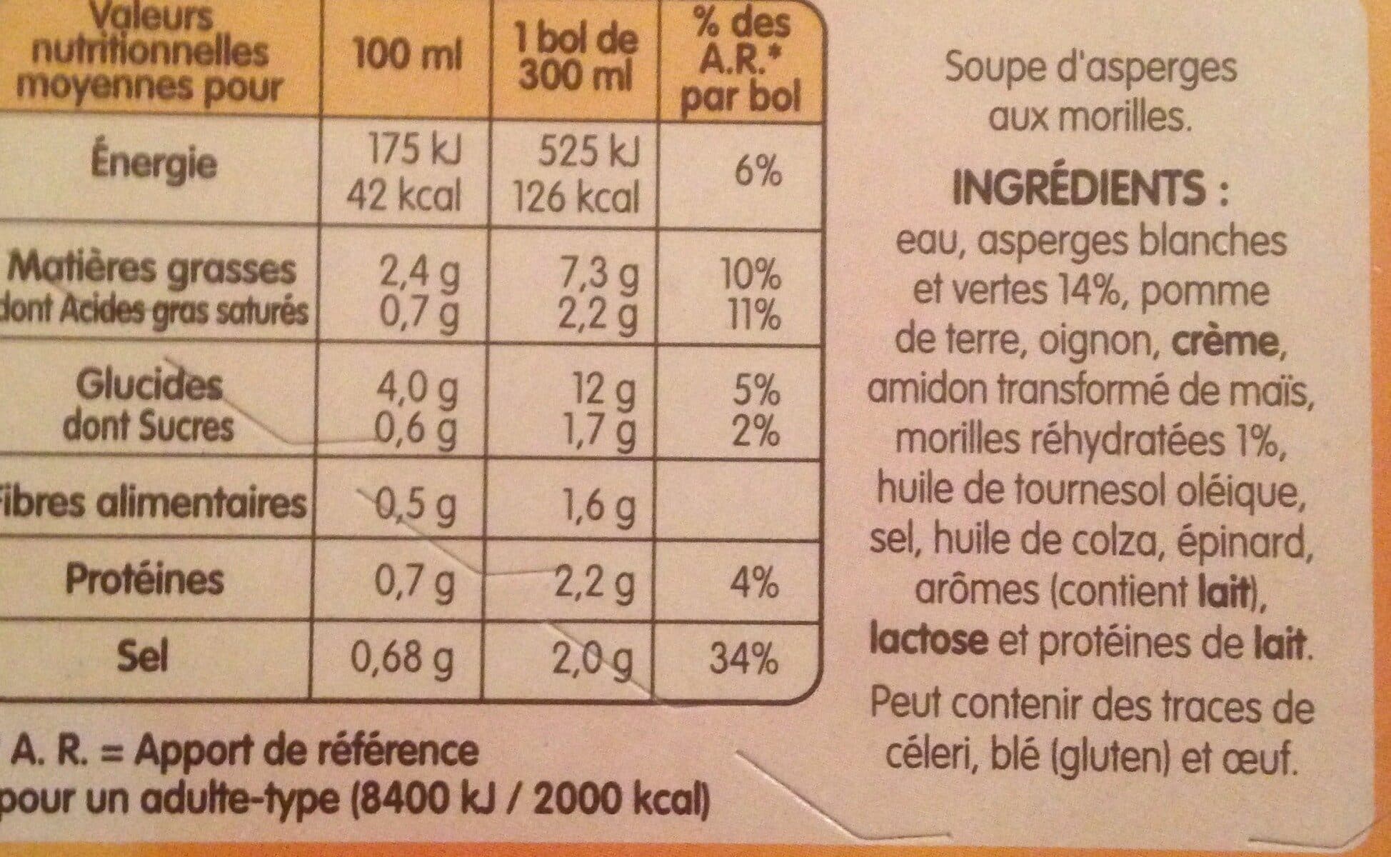 Liebig duo d'asperges aux eclats de morilles packshot