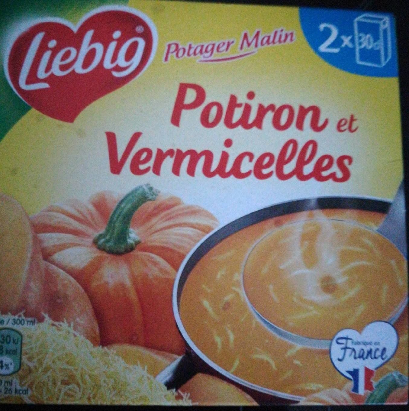 Liebig Soupe Potiron et Vermicelles packshot