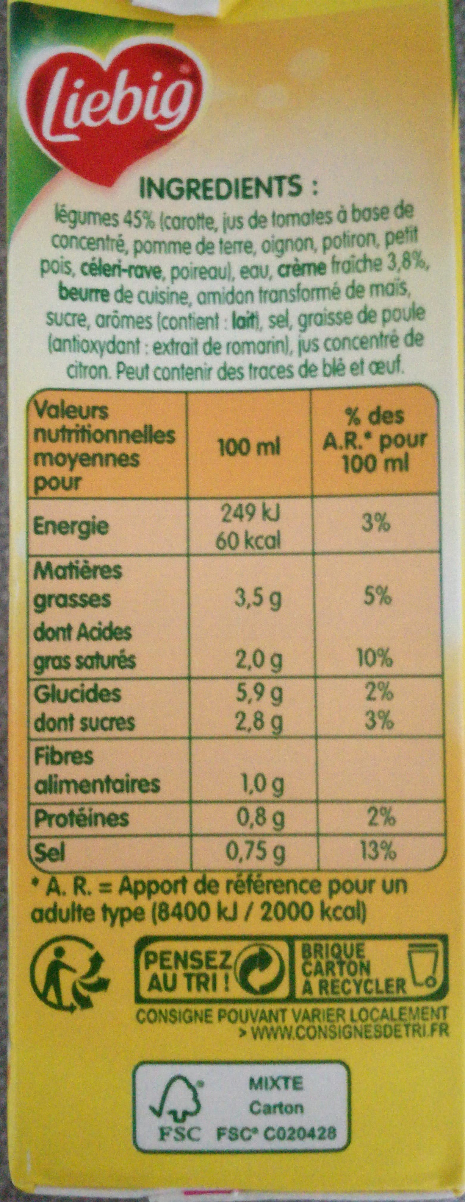 Liebig 8 légumes à la crème fraîche packshot