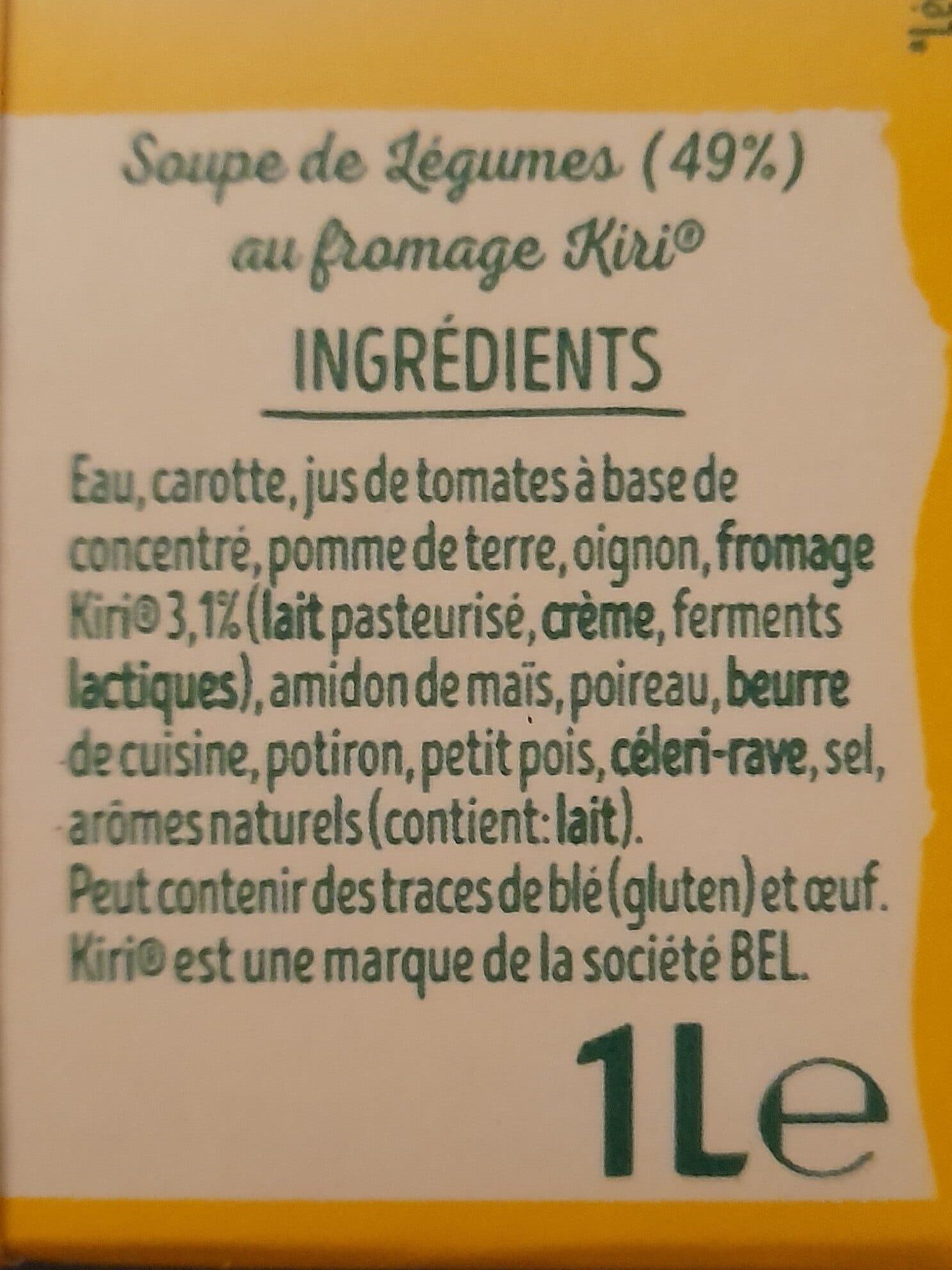 Liebig Liebig légumes et kiri packshot