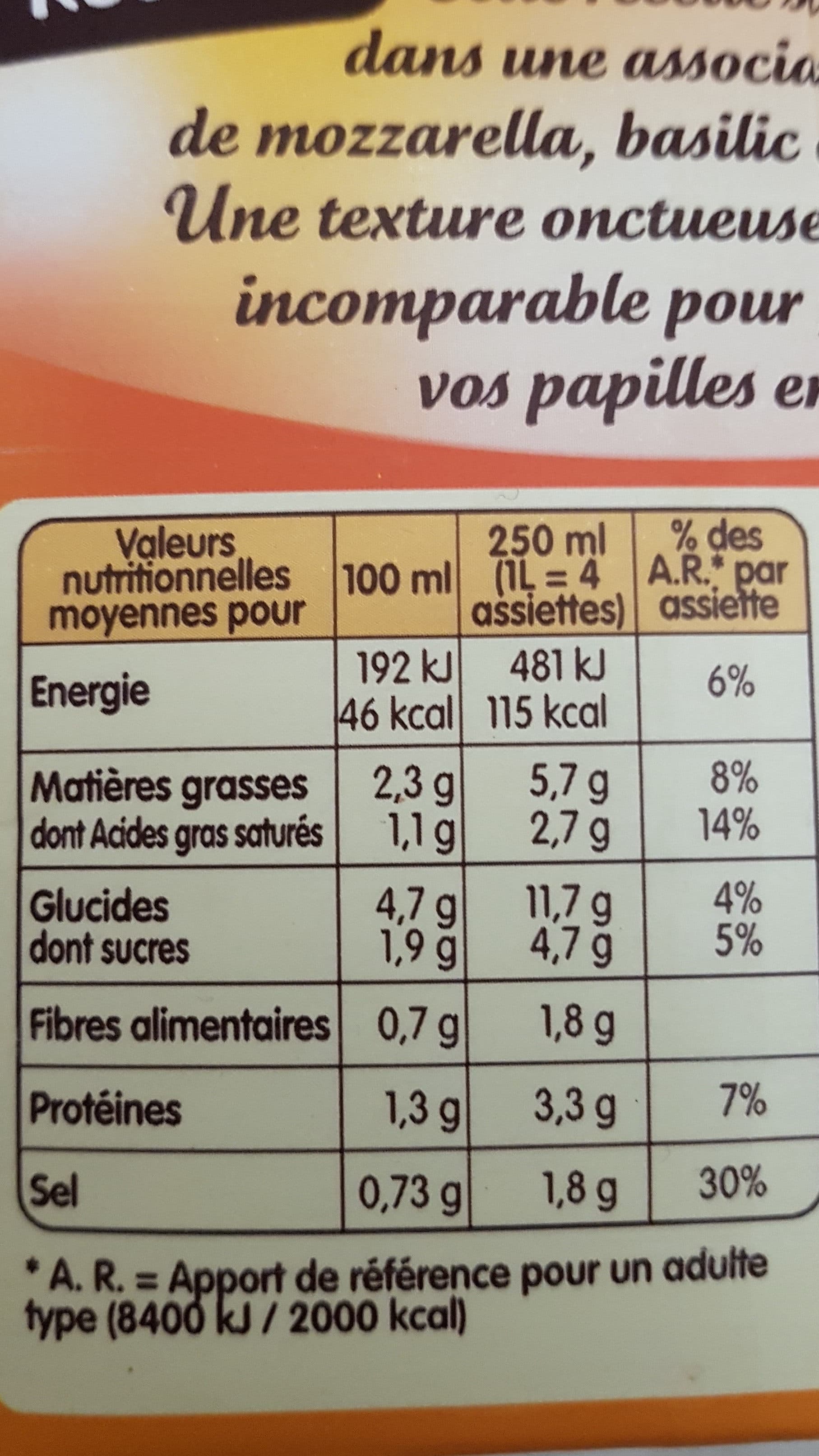Liebig Délice de Tomates et Mozzarella packshot