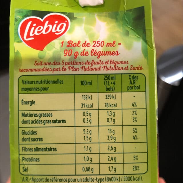 Liebig Mouliné de Légumes verts Verts packshot
