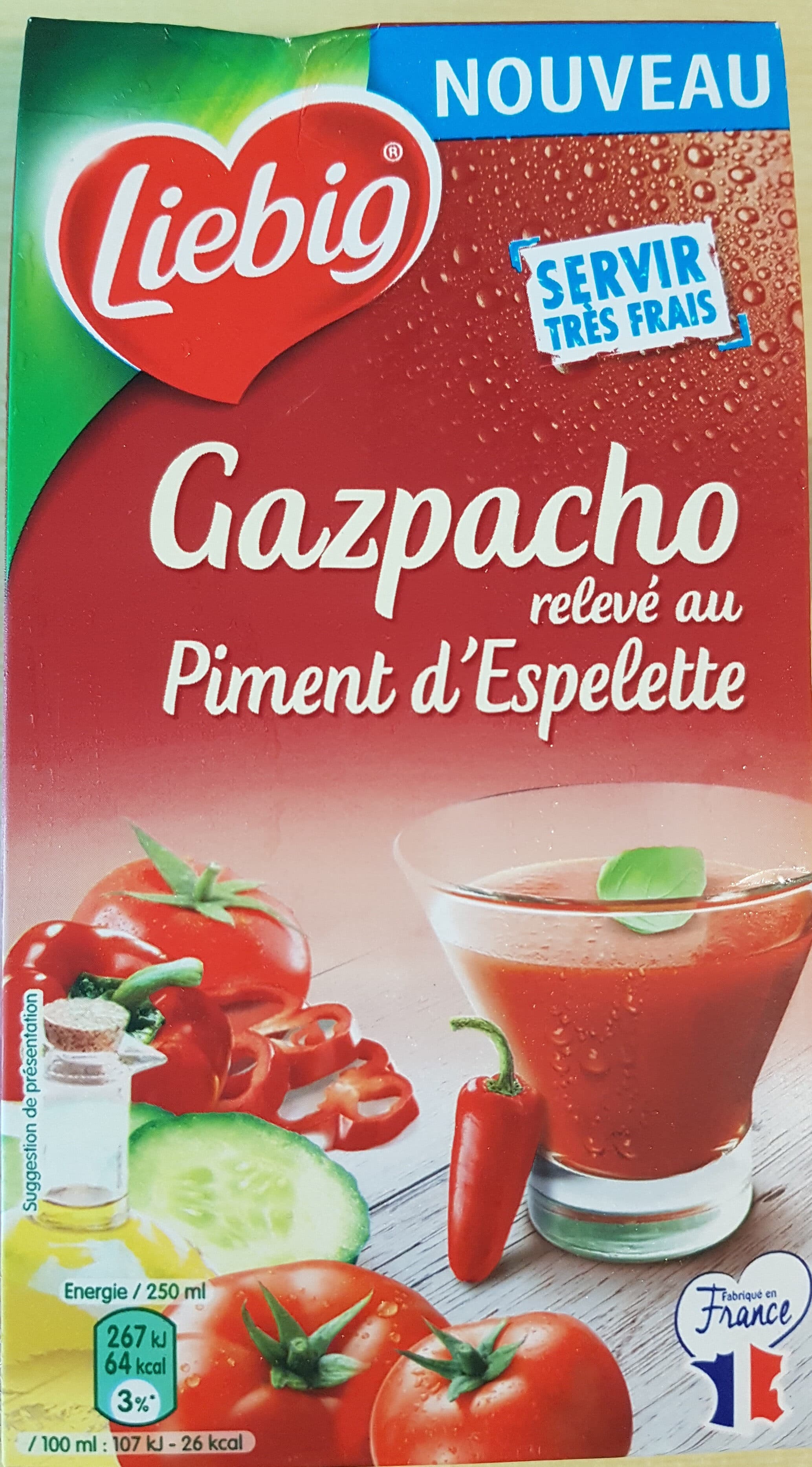 Liebig Gazpacho relevé au piment d'Espelette packshot
