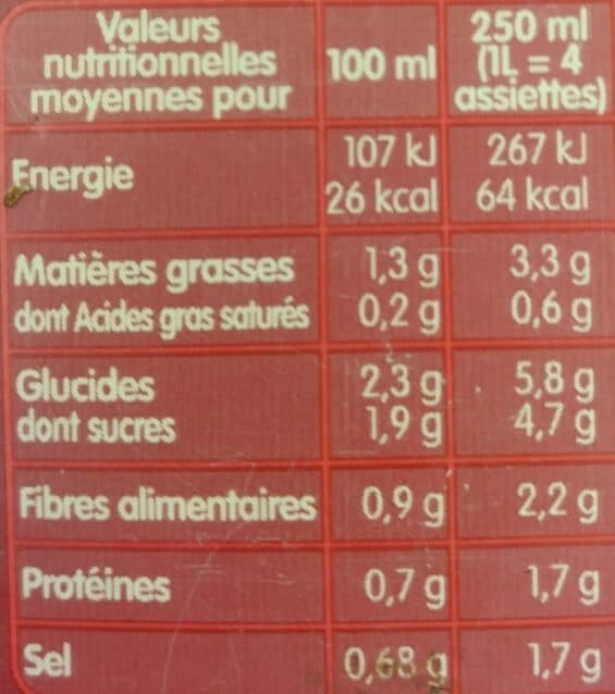 Liebig Gazpacho relevé au piment d'Espelette packshot