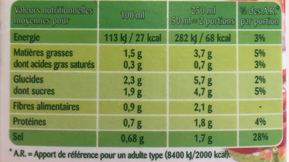 Liebig Soupe gaspacho à l'Andalouse packshot