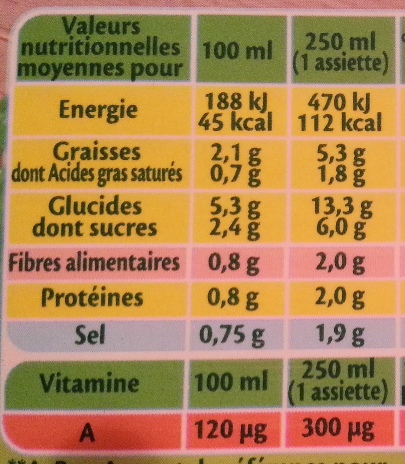 Liebig Pur Soup' Velouté de légumes packshot