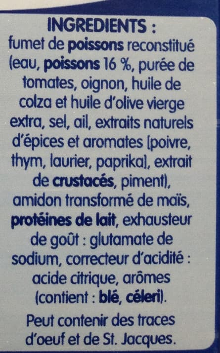 CVC Capital Partners Soupe de Poissons aux Aromates packshot