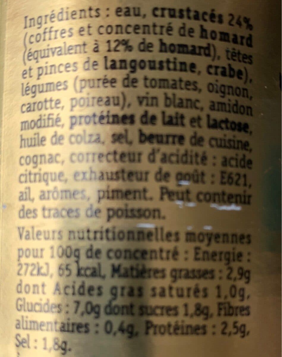Liebig Bisque de homard packshot