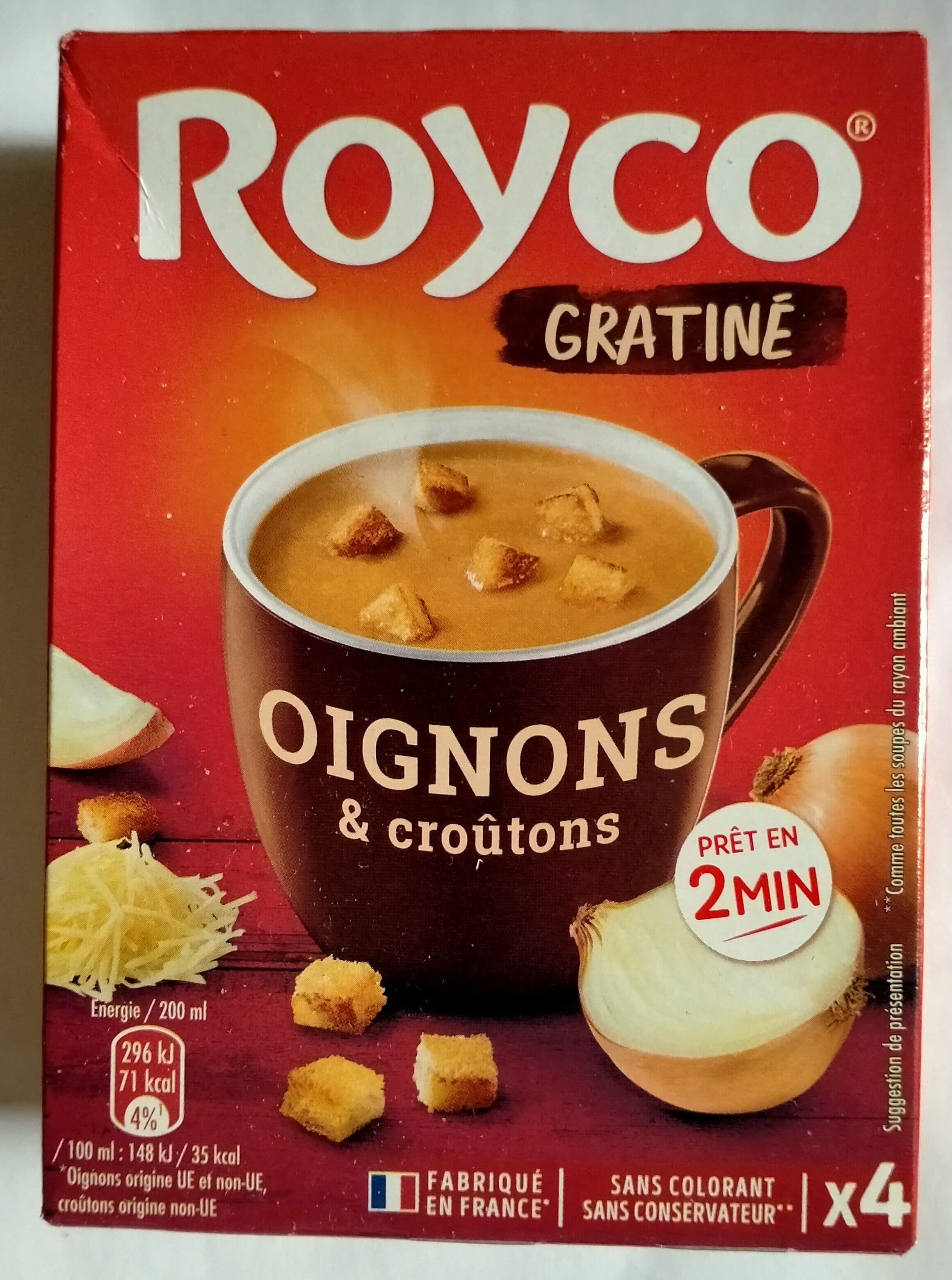 royco Gratinée oignons et croûtons packshot