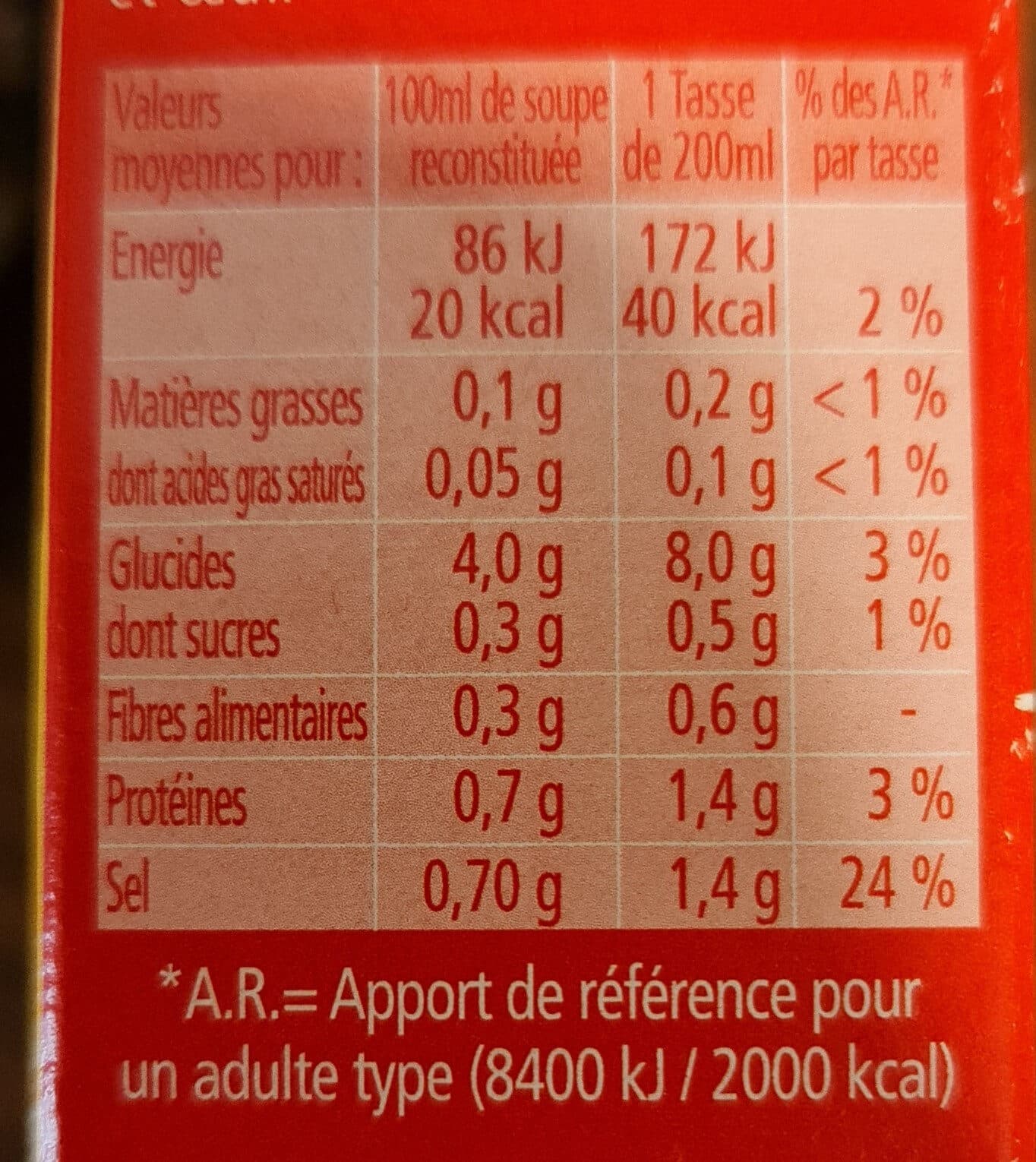 RoycoCampbell's Bouillon volaille &vermicelles packshot