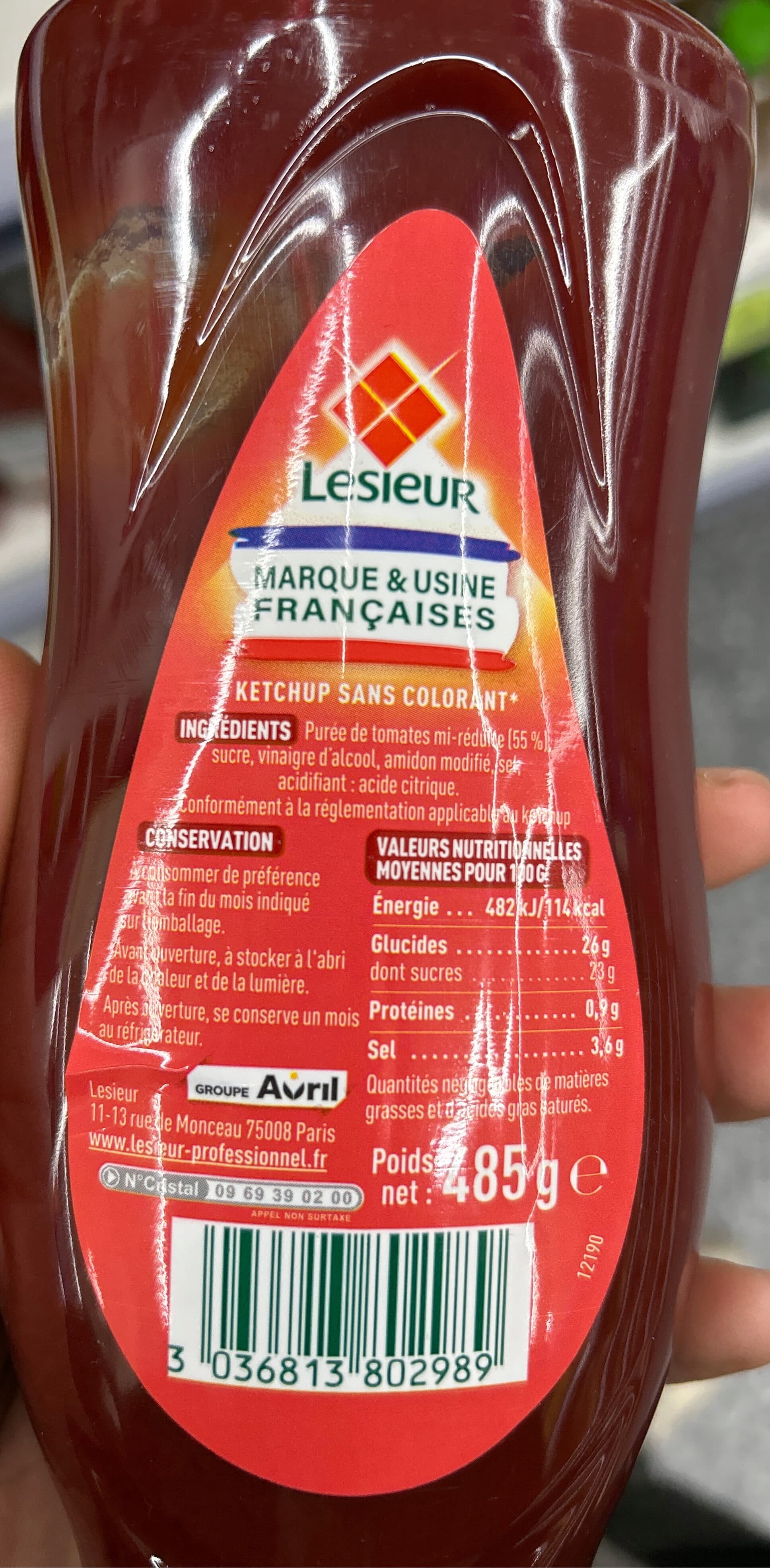 Lesieur Ketchup packshot