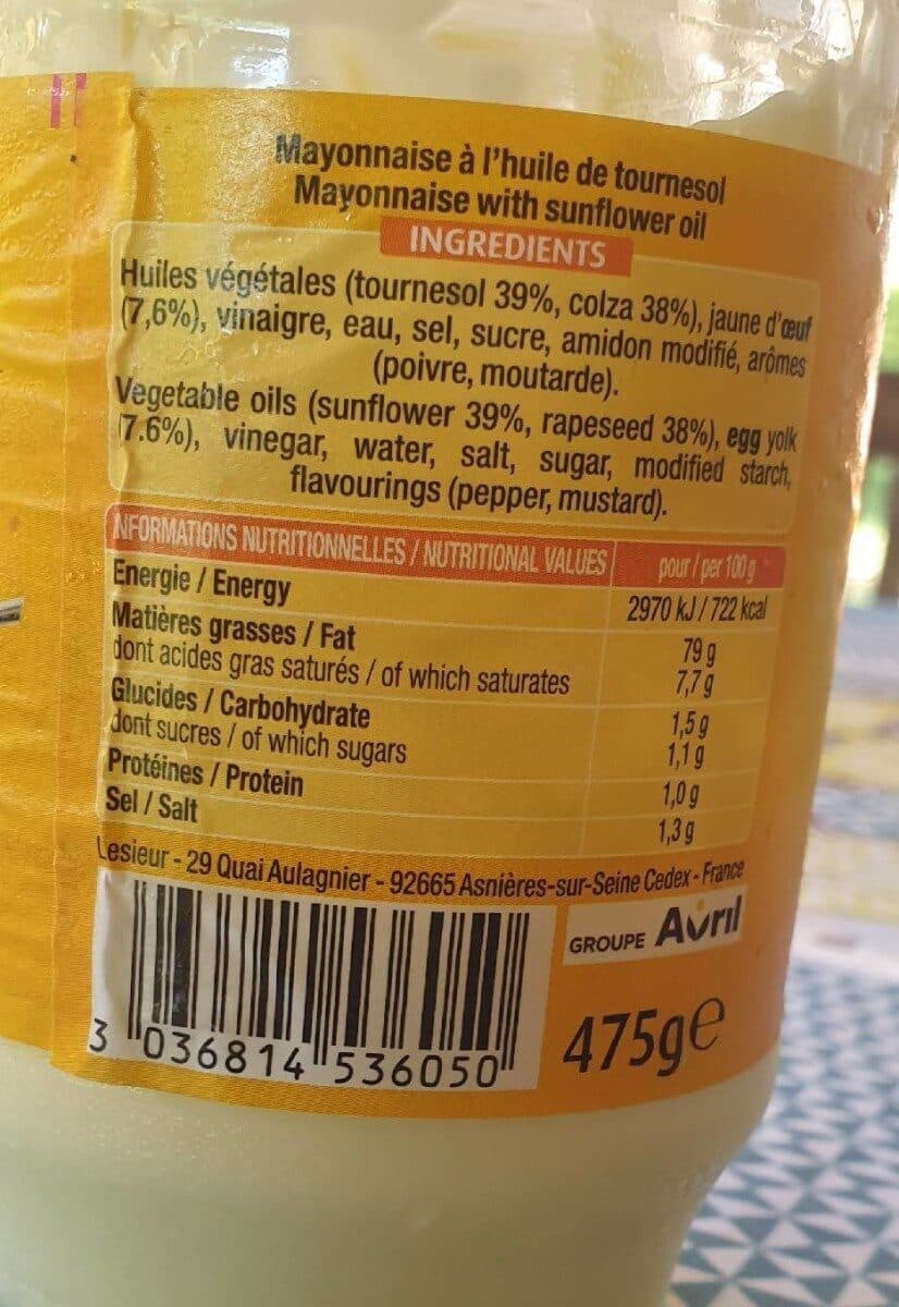 lesieur Mayonnaise packshot