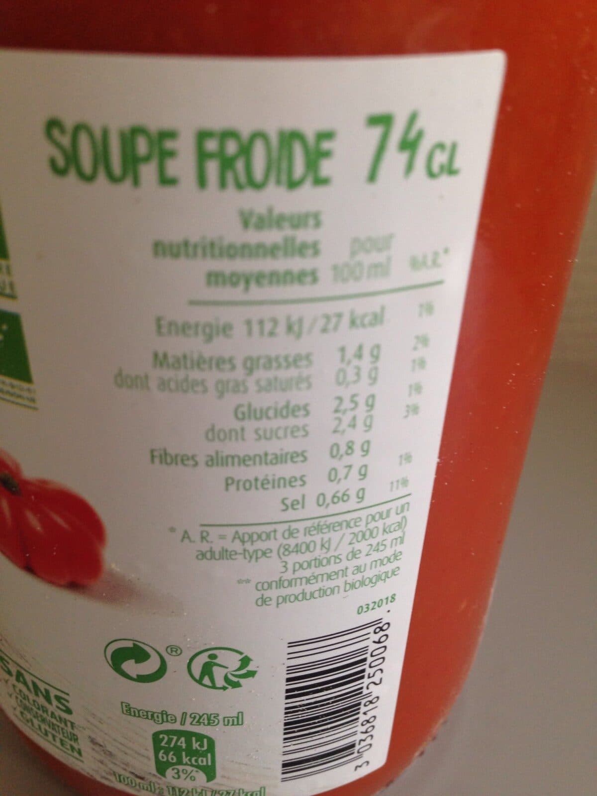 Liebig Gazpacho bio packshot