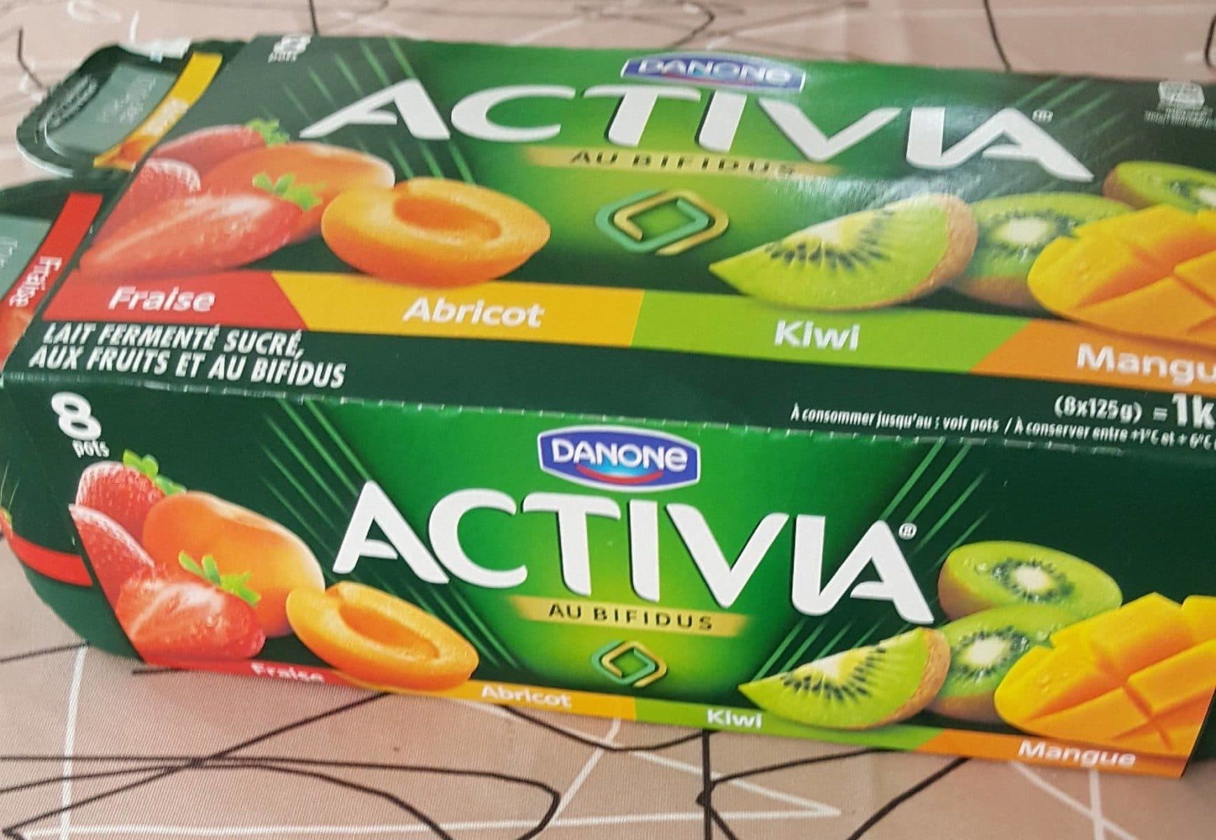 Activia Activia fraise abricot kiwi mangue packshot