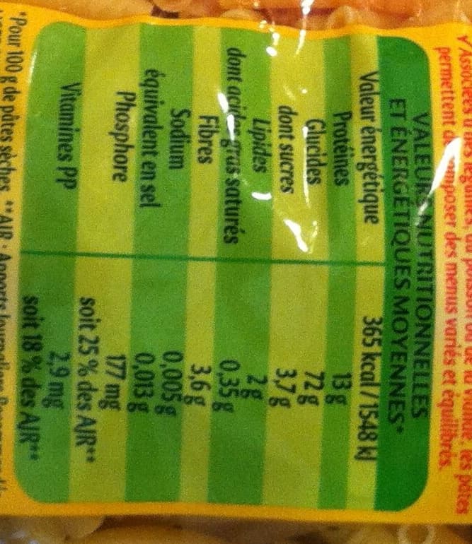 Panzani Macaroni qualité supérieure 500g packshot