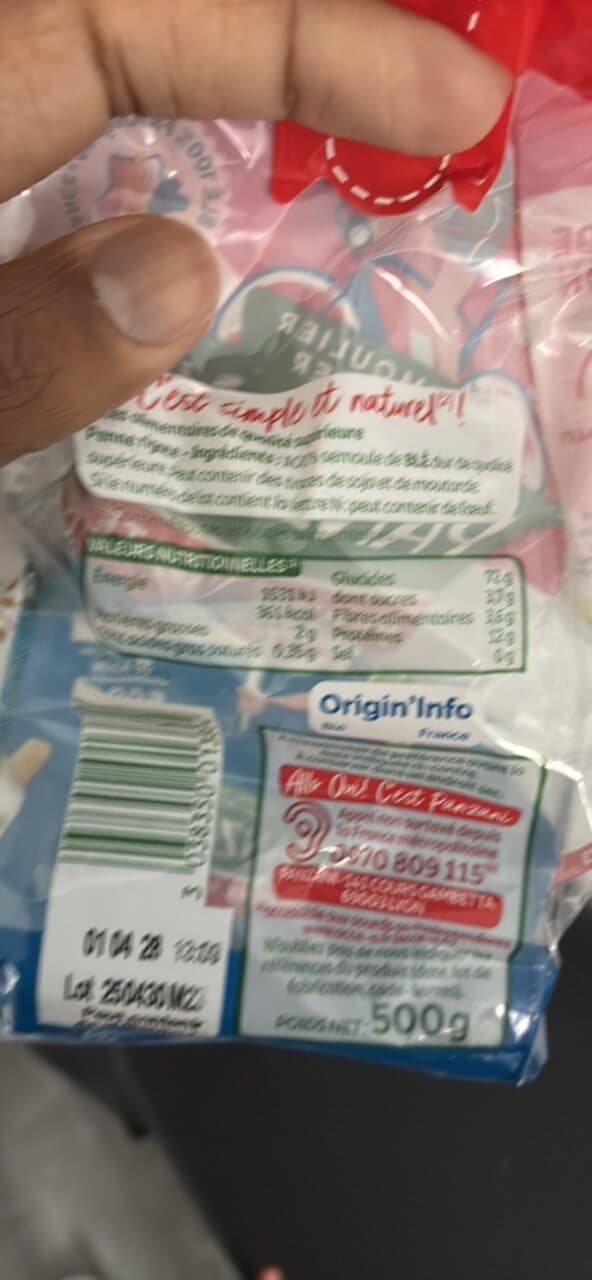 Panzani Penne rigate qualité supérieure 500g packshot