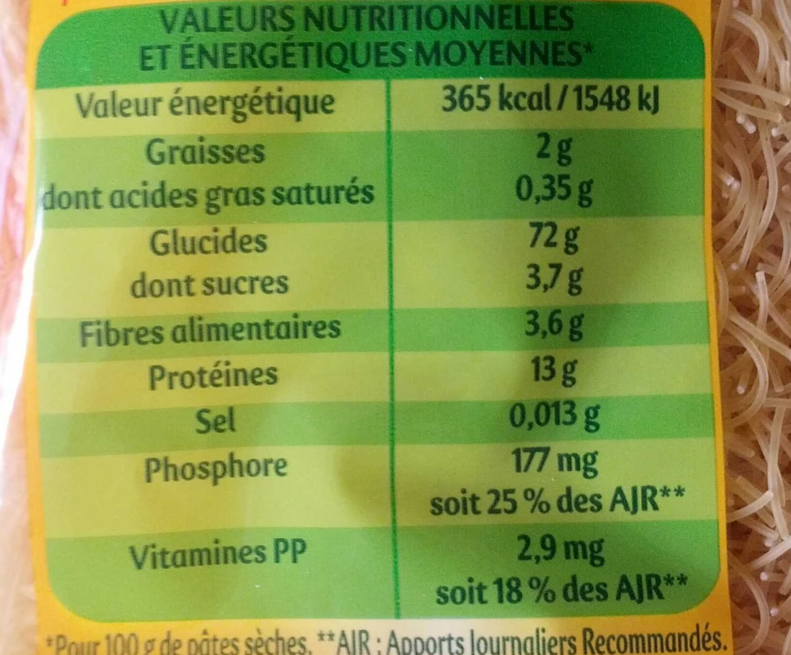 Panzani Panzani cheveux d'ange 1kg packshot