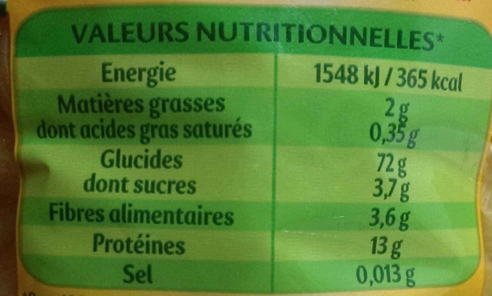 Panzani Coudes rayés qualité or packshot