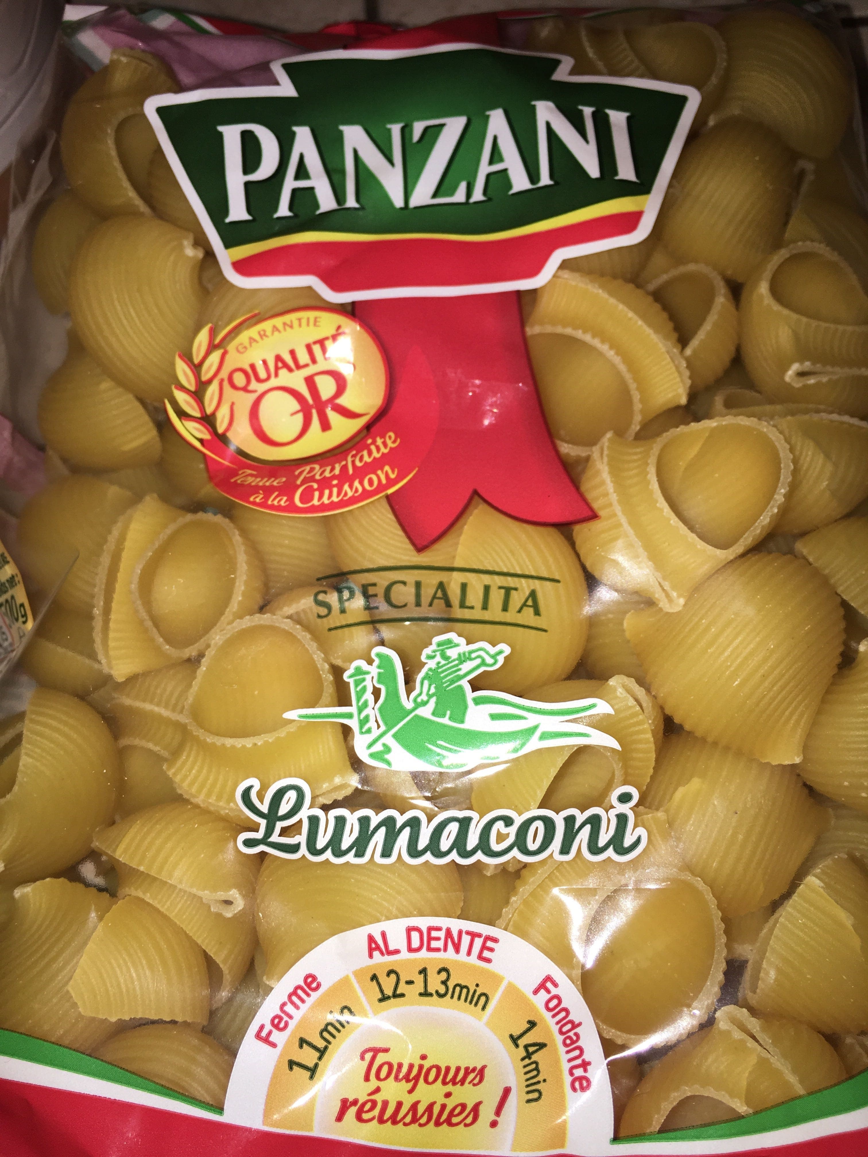 Panzani Lumaconi packshot
