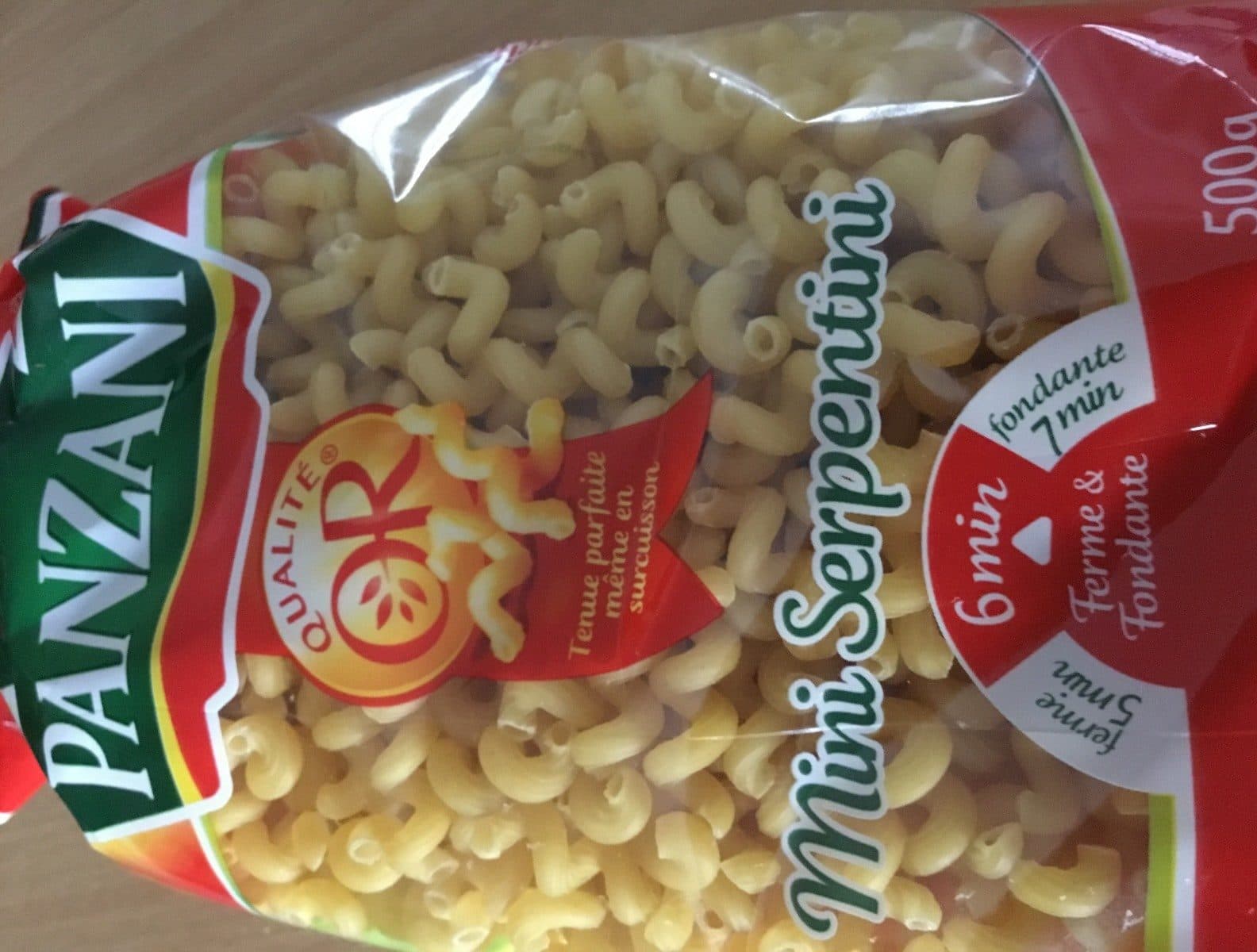 Panzani Panzani mini serpentini 500g packshot