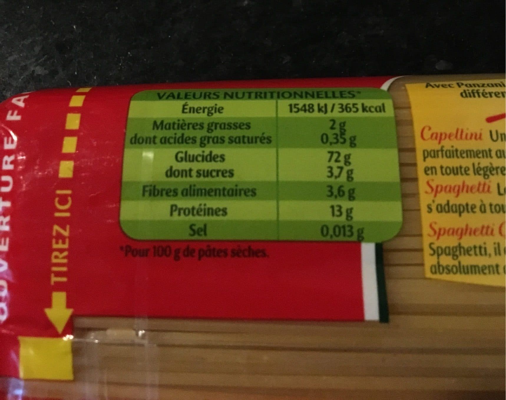 Panzani Spaghetti packshot