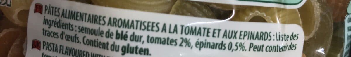 Open Food Facts Panzani Pipe Rigate Tricolore - packshot
