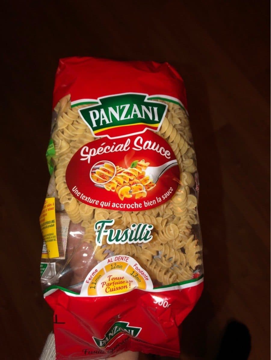 L italie des pates Pates Panzani Fusilli Plaisir A L'ancienne 500G packshot
