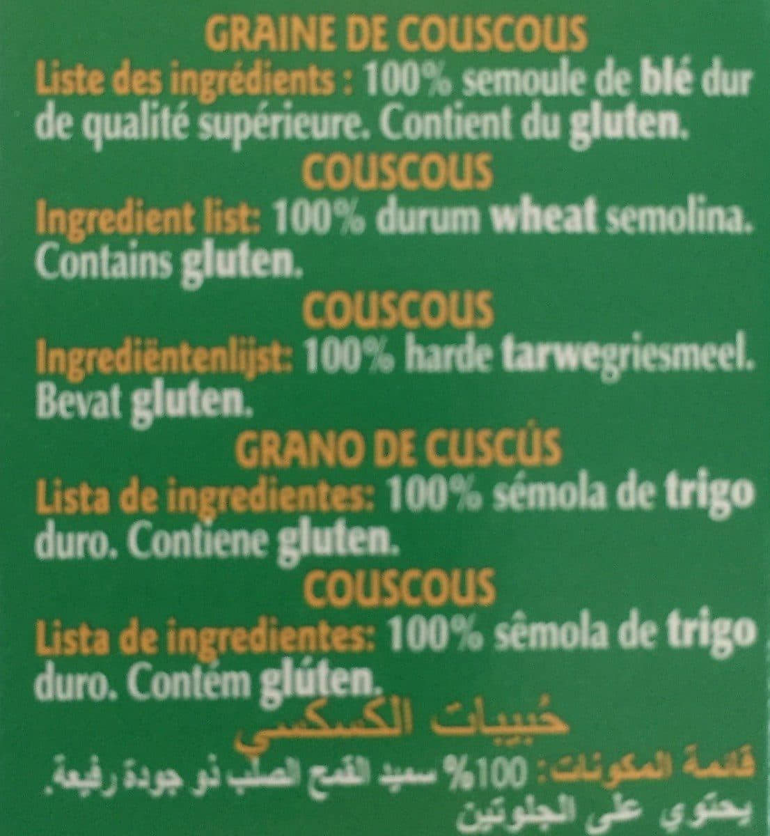 Regia Semoule Fine Pour Couscous 500 g packshot