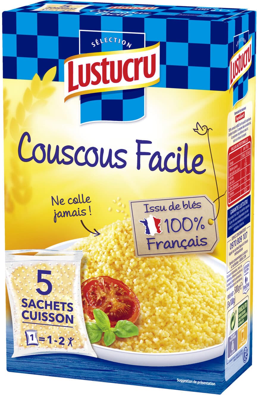 Lustucru Lustucru couscous facile sc 500g packshot