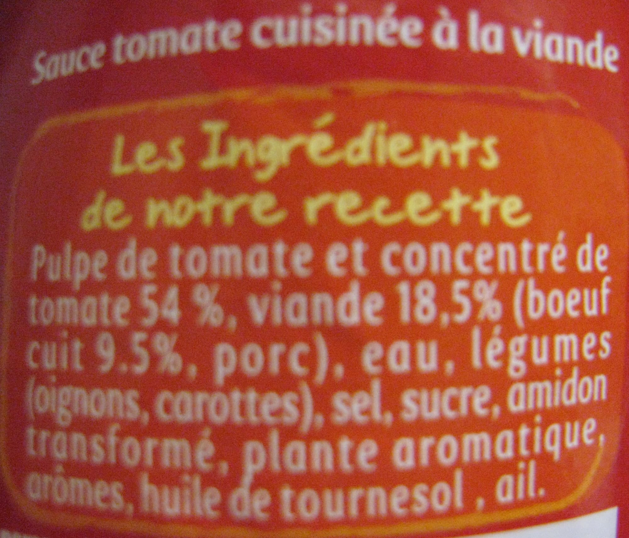 Panzani Sauce bolognaise packshot