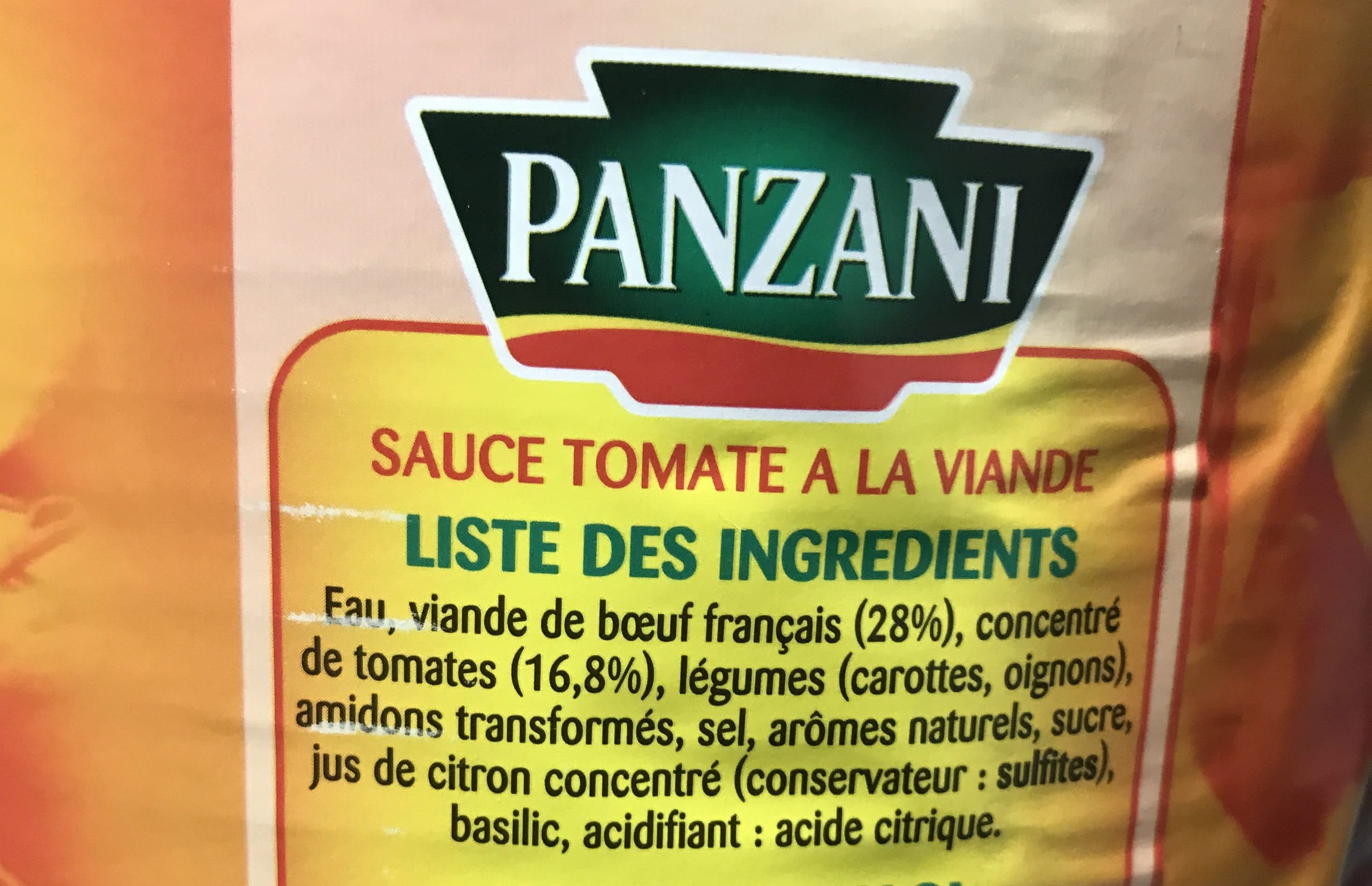 Panzani Panzani sauce bolognaise pur boeuf boite 3/1 packshot