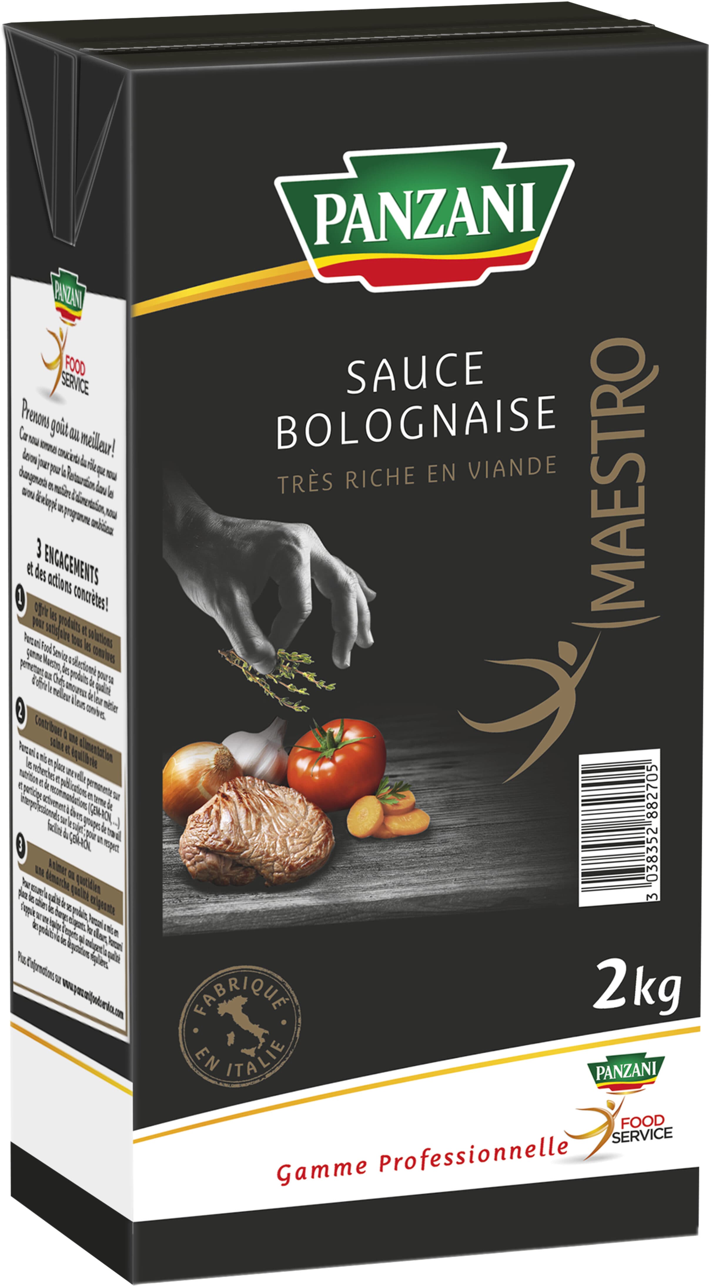 Panzani P+ bolognaise 2kg /6 packshot