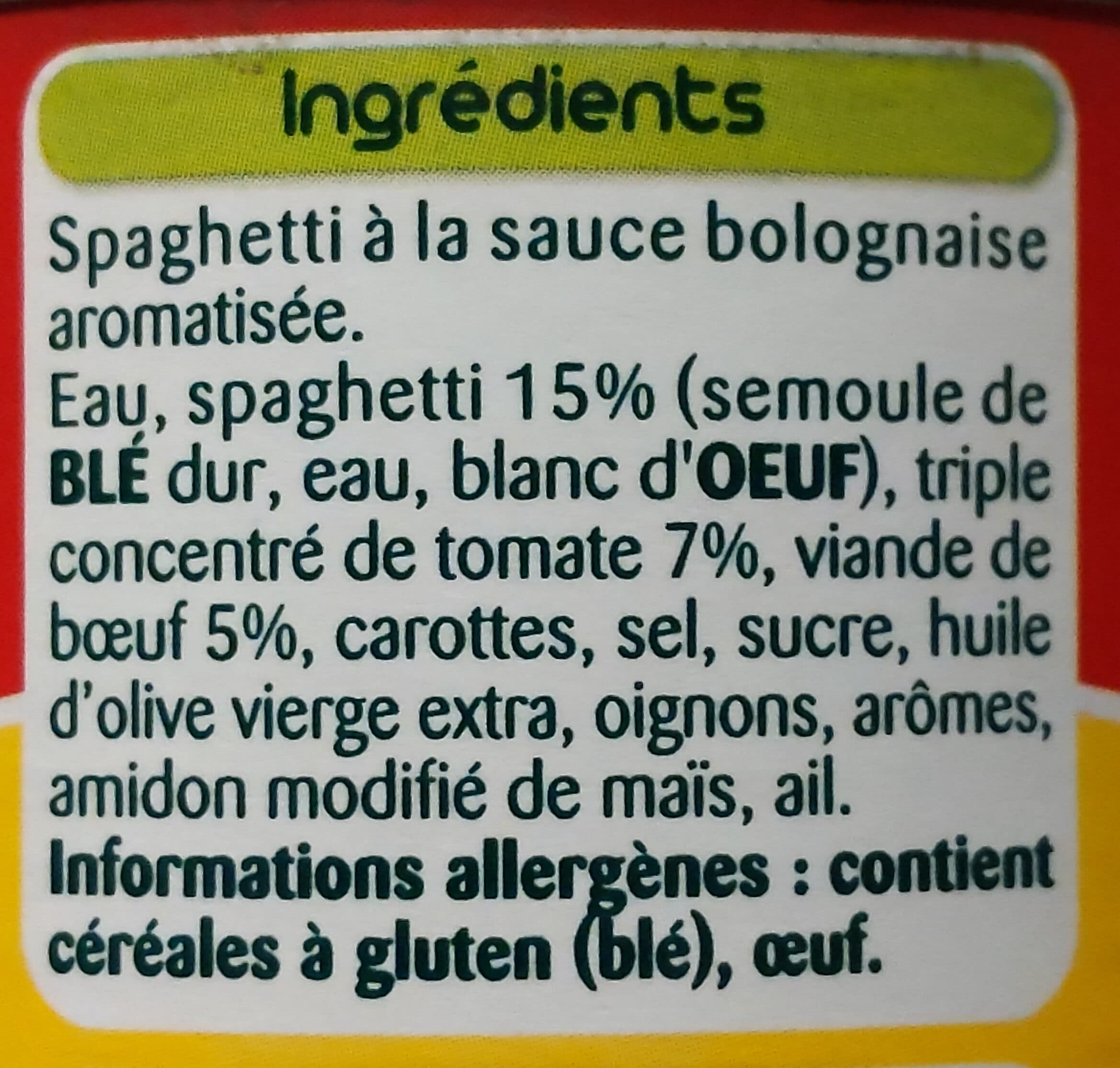 Panzani Le Spaghetti Bolognaise packshot