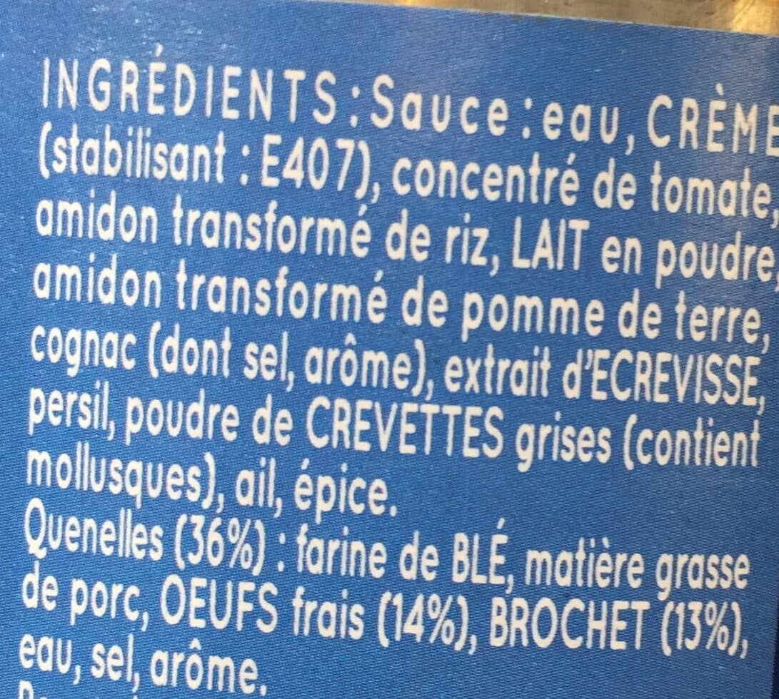 Petitjean Quenelles de brochet sauce Nantua packshot