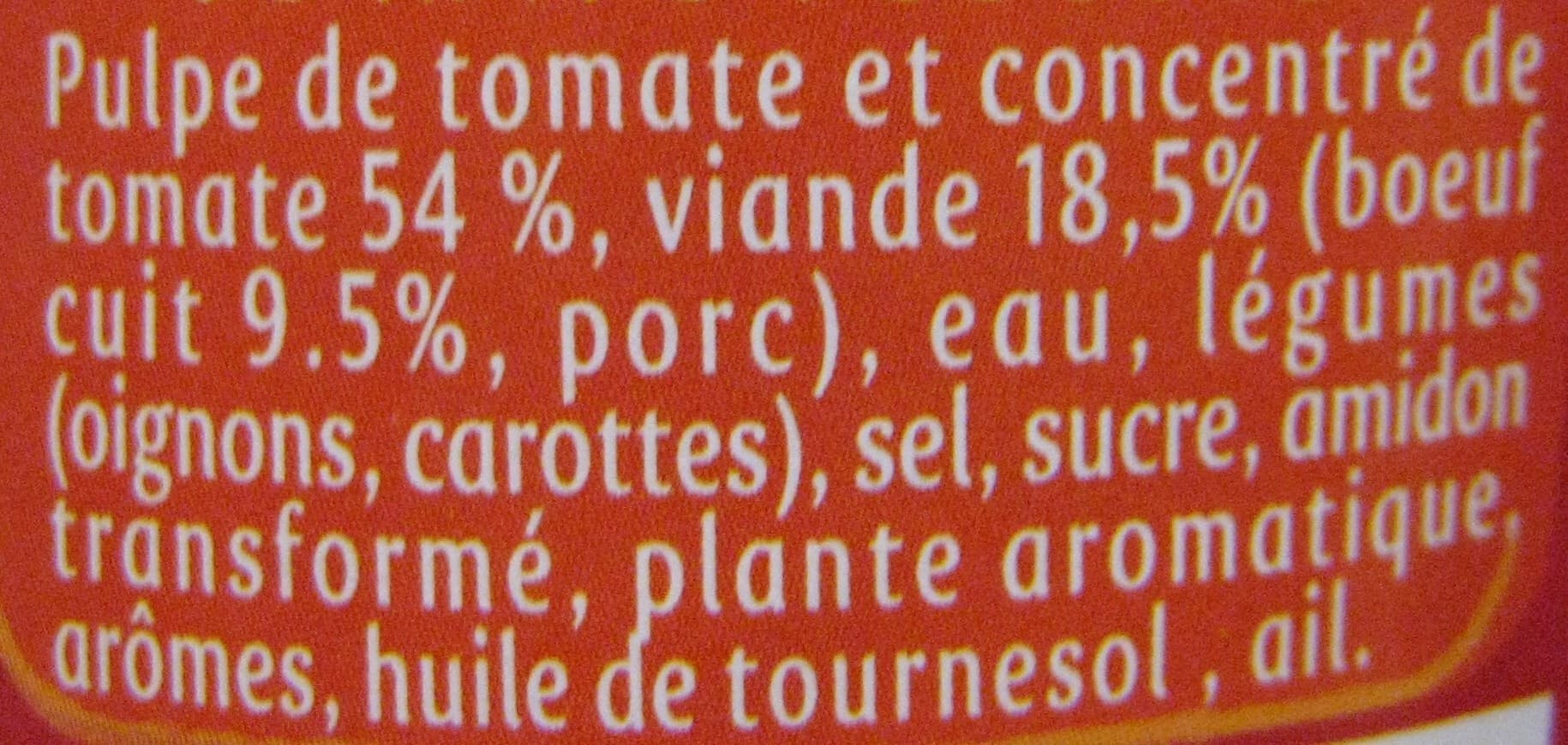 Panzani Sauce Bolognaise packshot