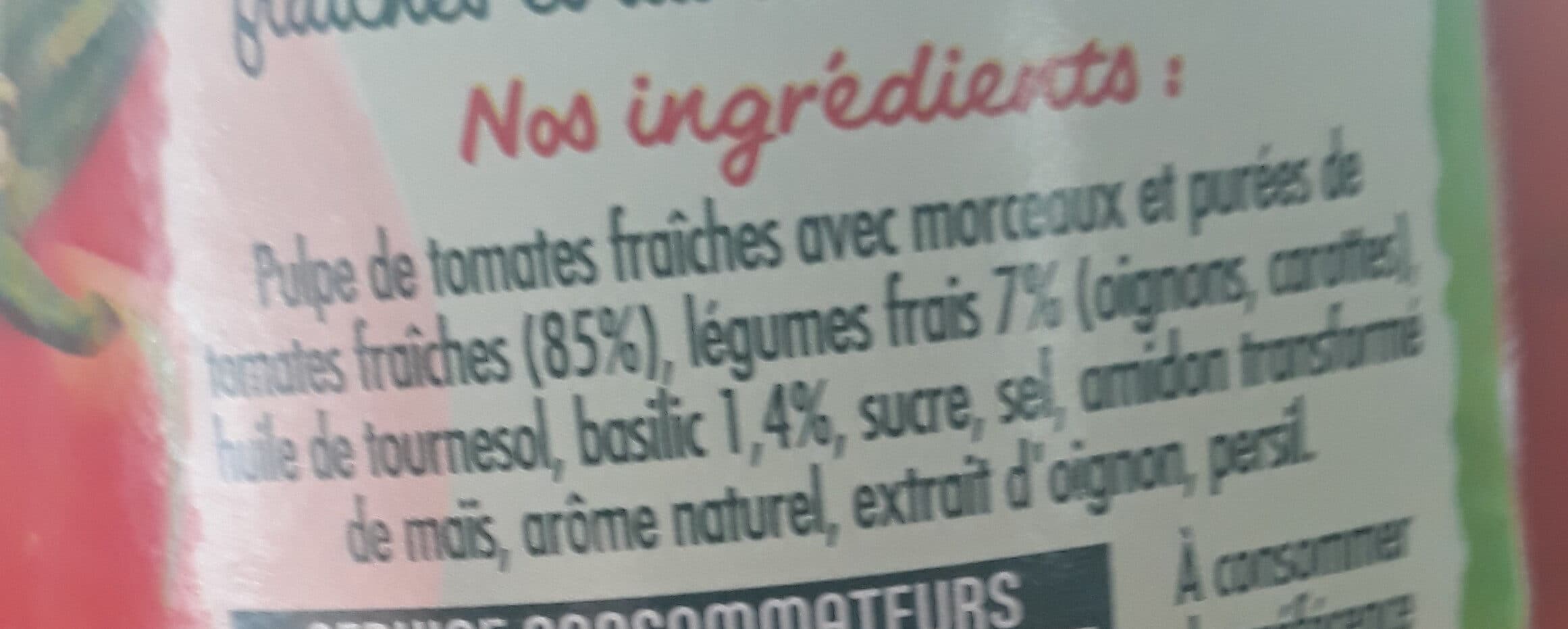 Panzani Panzani - spf - sauce tomates & basilic packshot