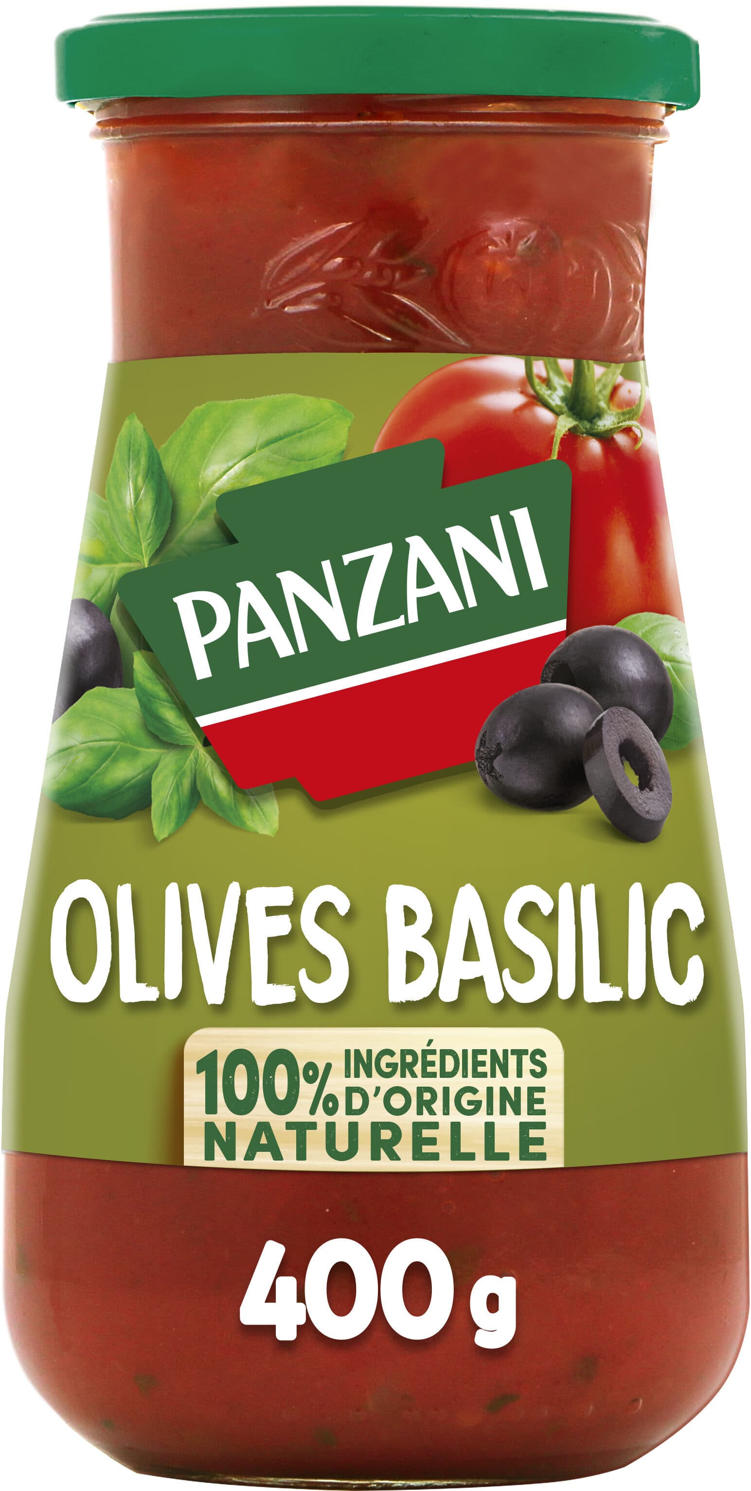 Panzani Sauce Tomates Olives & Basilic packshot