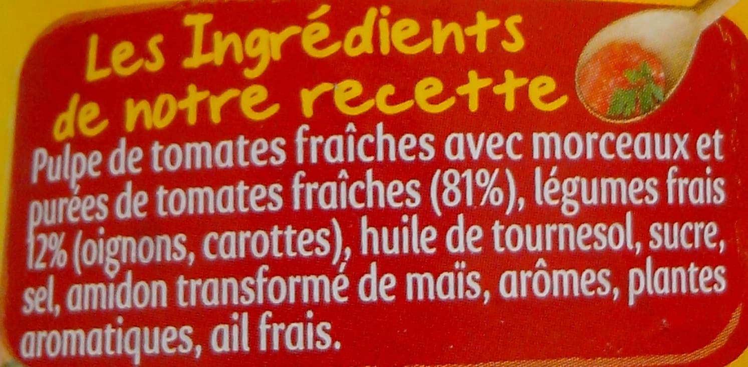 Panzani Tomates cuisinées aux tomates fraîches packshot